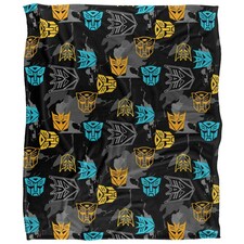 Transformers Repeat Logo Blanket - White - One Size