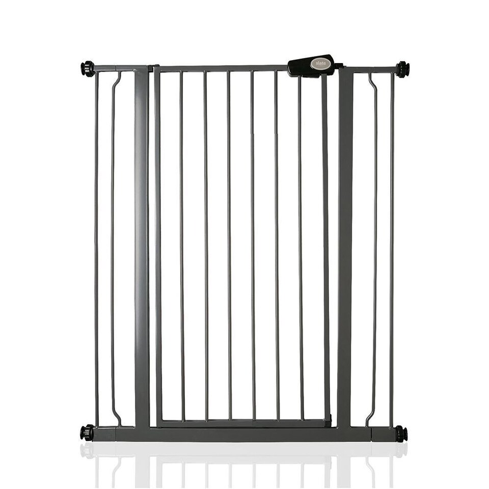 image 1 of Bettacare Child and Pet Gate, 87.9cm - 95.5cm, Slate Grey, Extra Tall Gate 104cm in Height, Pressure Fit Stair Gate, Baby Gate and suitable for Dog Gate or Pet Barrier, Easy Installation