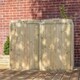 image 2 of Pressure Treated Premium Double Bin Store - Timber - L80 x W142 x H117 cm - Brown Brown