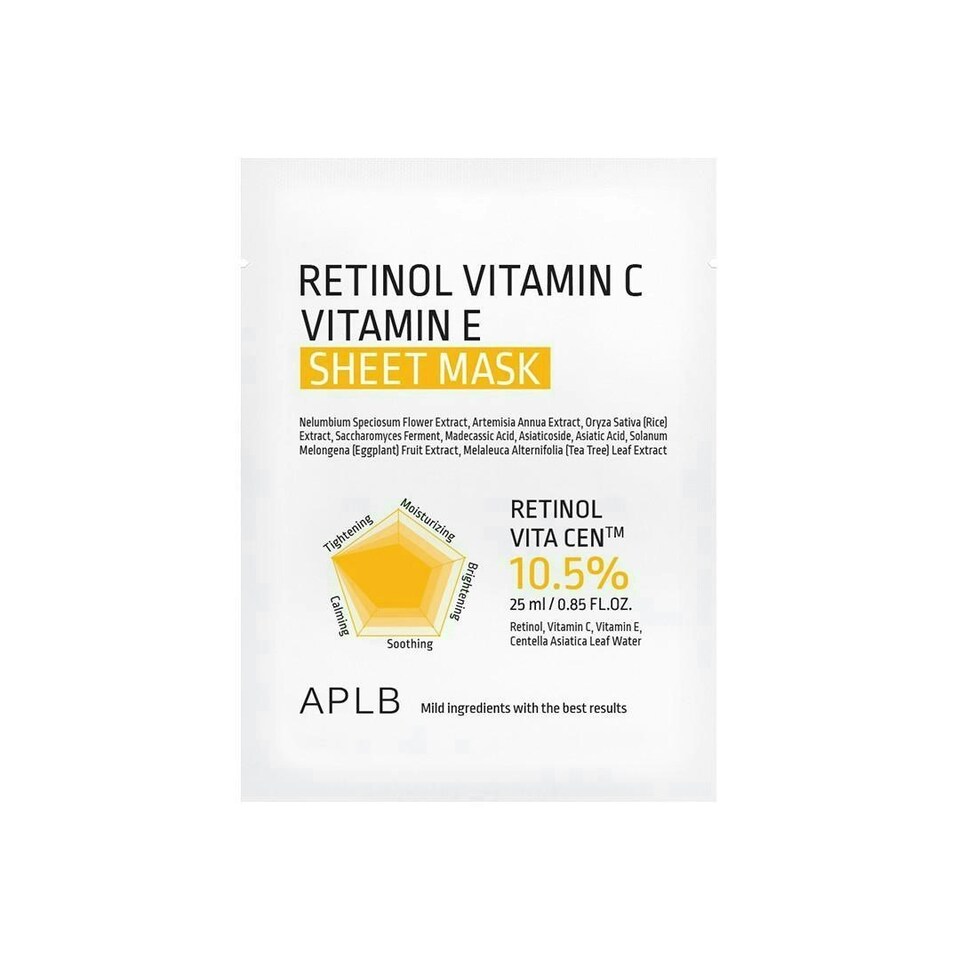 image 1 of APLB Retinol Vitamin C Vitamin E Sheet Mask