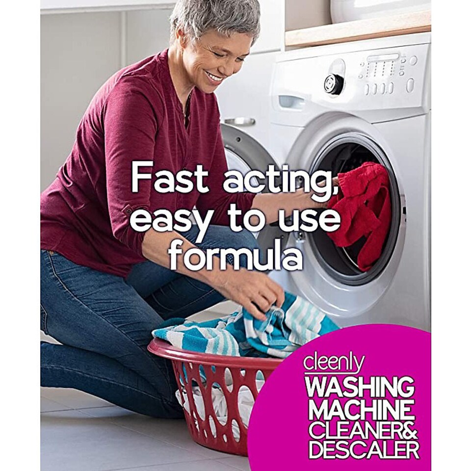 image 1 of Cleenly Washing Machine Cleaner and Descaler. Eliminates Dirt, Smells, Grime & Prevents Bacteria Build Up 10L
