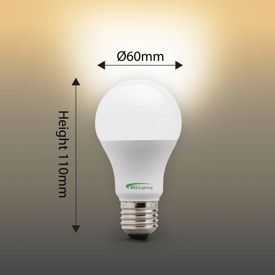 image 1 of BELL Lighting E27 Edison Screw LED GLS 8.1W LED Bulbs Warm White 2700K