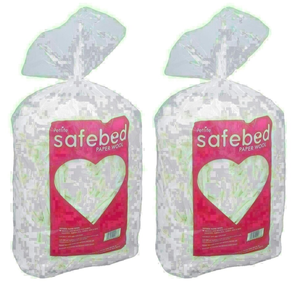 image 1 of 2PK EXTRA Large Bag 2kg Small Animal Hamster Gerbils Paper Wool Bedding