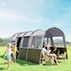 image 7 of Outsunny 8-Person Camping Tent Tunnel Design with 4 Large Windows Dark Grey
