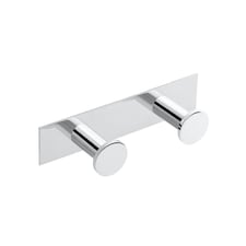 Cosmic Double Wall Hanger with Durable Stainless Steel for Bathroom, Light Grey