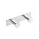 image 1 of Cosmic Double Wall Hanger with Durable Stainless Steel for Bathroom, Light Grey