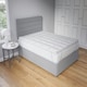 image 1 of 10cm Extra Thick Microfibre Soft Touch 4 Inch Mattress Topper White | King