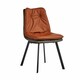 image 2 of Armchair Buttons Brown Black Grey Steel 62 x 85 x 47 cm (2 Units) Brown