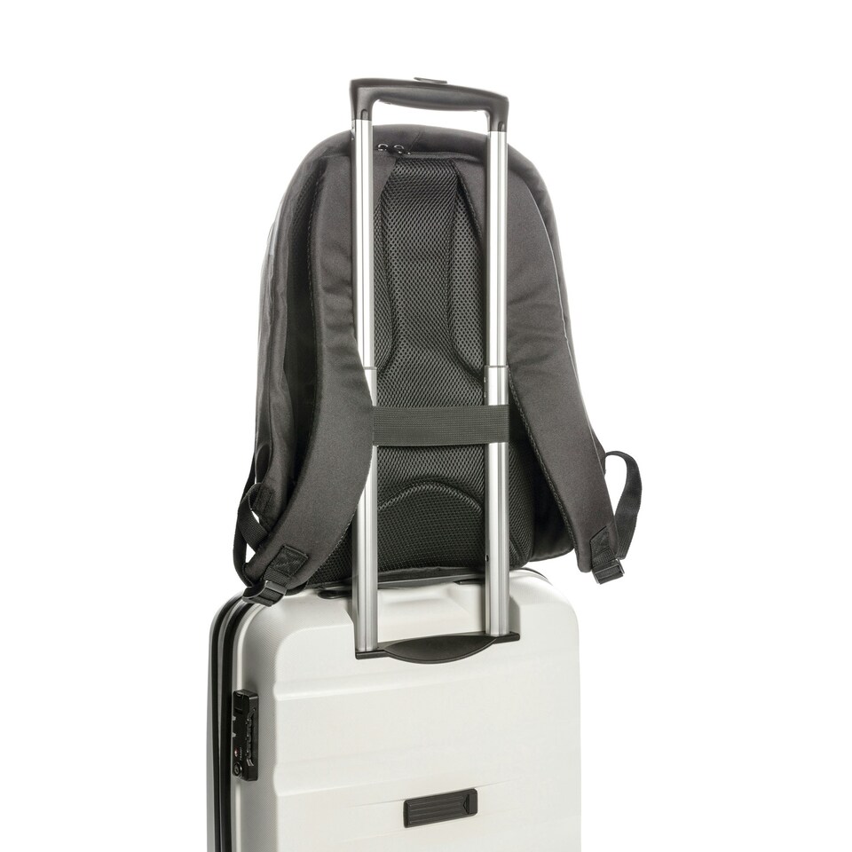 image 1 of Swiss Peak Aware RPET Anti-Theft 10L Laptop Backpack - Black - One Size Black