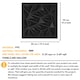 image 3 of NOVECRAFTO Diamond Effect 3D Wall Panels – 6 Sheets Covering 1.5 sqm (16.15 sqft) – Matte Interior PVC Cladding Tiles – 19.6"x19.6" Diamond Design Black