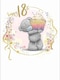 image 3 of Bear With Cupcake 18th Birthday Card