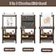image 8 of COSTWAY 3 in 1 Kids Art Easel Double-Sided Blackboard Magnetic Whiteboard W/ Paper Roll