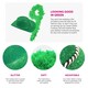 image 2 of Pack of 1 Green Glitter Cowboy Hat & Feather Boa Green | One Size