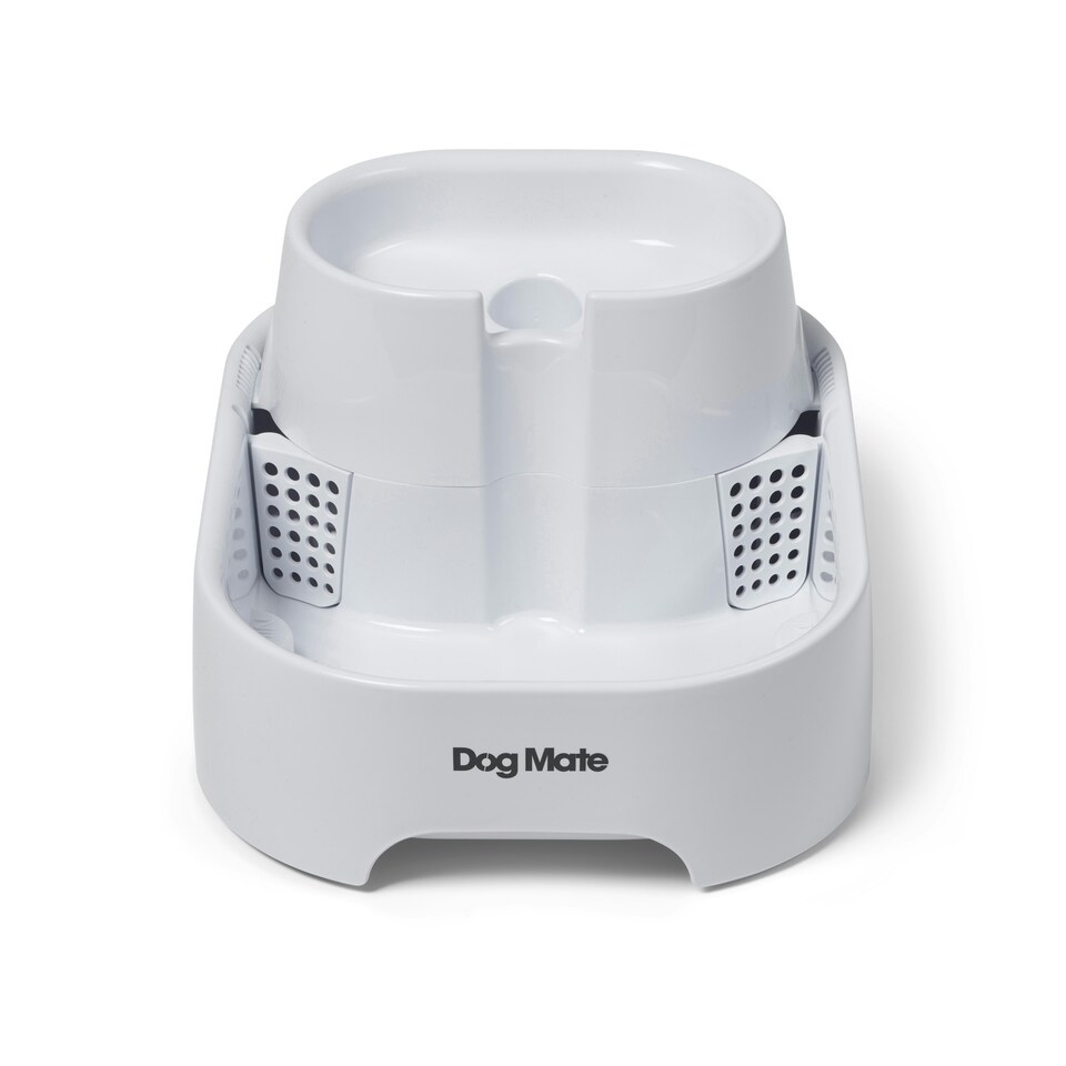 image 1 of Dog Mate Large Two-level Six-litre Pet Fountain – White (385) White