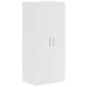 image 1 of HOMCOM Wardrobe for Bedroom, Double Wardrobe with Hanging Rail, White
