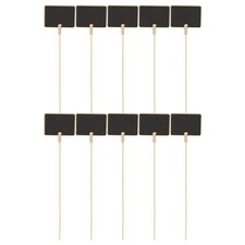 Handheld Mini Blackboard & Chalk For Plant Pots | Multi | Set of 10 & Rectangle | 10