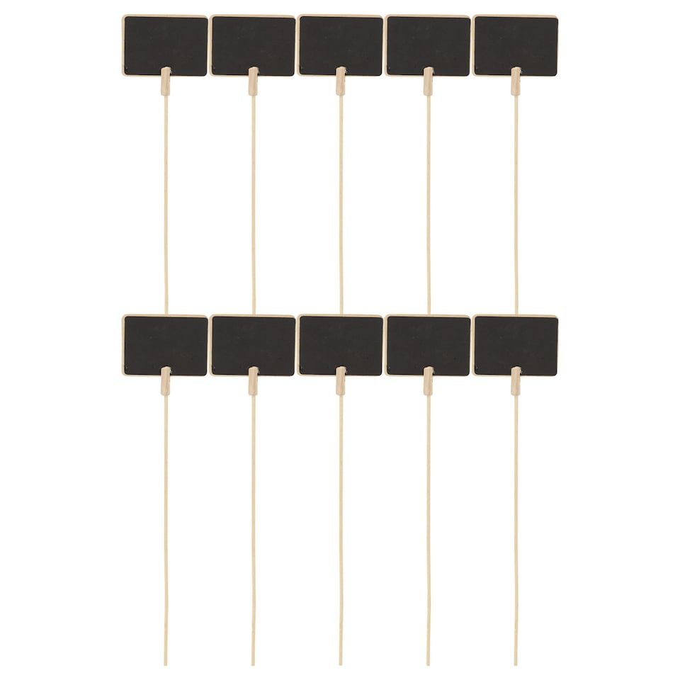 image 1 of Handheld Mini Blackboard & Chalk For Plant Pots | Multi | Set of 10 & Rectangle | 10
