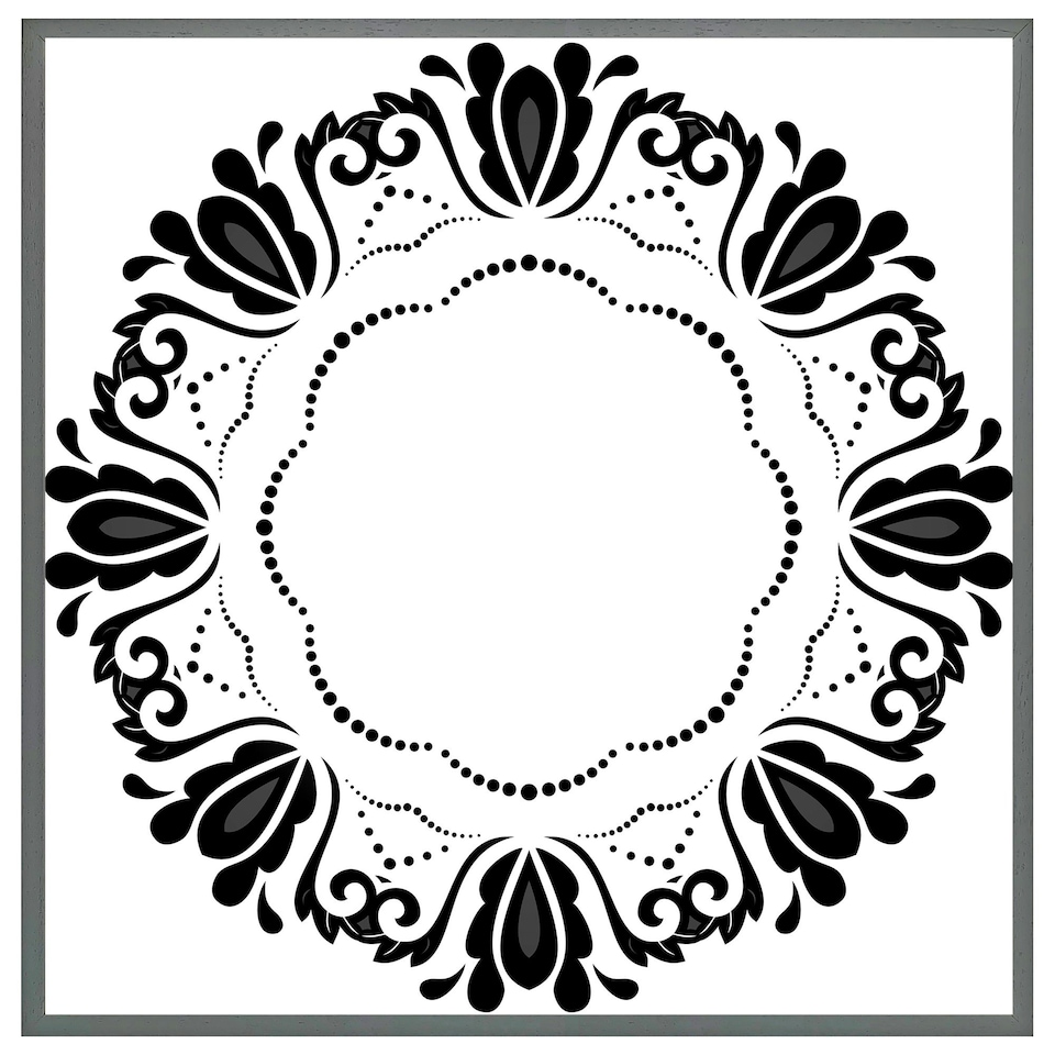 image 1 of Decorative floral element (Picture Frame) Brown | XL