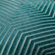 image 4 of Paoletti Evoke Cut Velvet Cushion Cover Blue