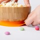 image 5 of Tiny Dining Children's Bamboo Suction Bowl - Orange Orange