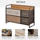 image 6 of Drawer Dresser Tower Unit Clothes Storage Organizer with Wood Top, Steel Frame