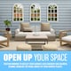 image 5 of Window Style Mirror Living Room Decor Hallway Home Panel Wall Glass 70cm Garden
