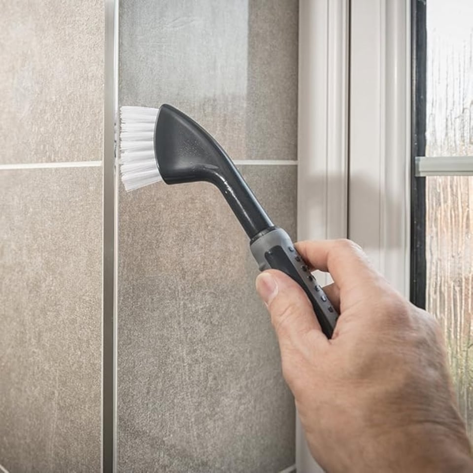 image 1 of Addis ComfiGrip Grout Brush, Graphite N/A