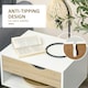 image 8 of HOMCOM Set of 2 Bedside Table with Drawer & Shelf, Nightstand for Bedroom
