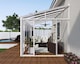 image 2 of Lean To Greenhouse Sanremo Veranda 3X5.46 - Polycarbonate/Acrylic - L556 x W300 x H310 - White