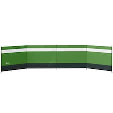 Outsunny Camping Windbreaks with Clear Windows, 725 x 140cm | Green | Army Green | 725 x 140 cm