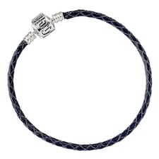 Harry Potter Black Leather Bracelet for Slider Charms- HP0029-21