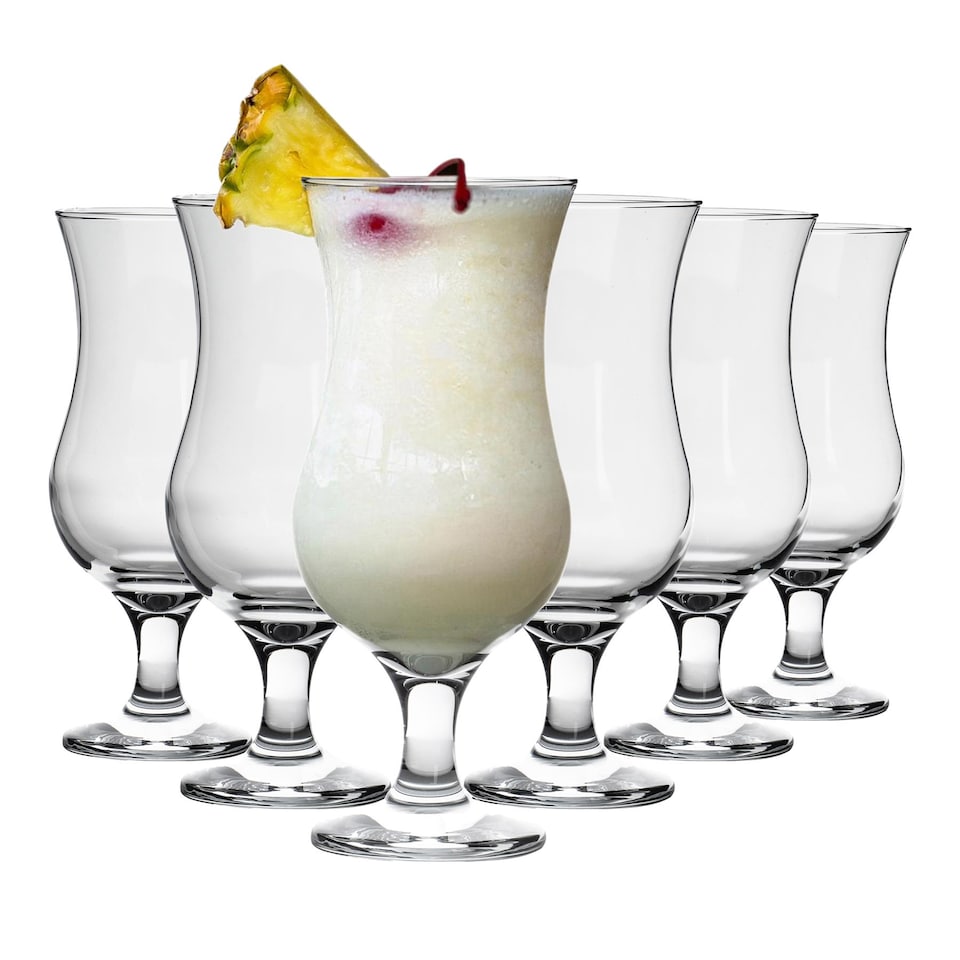 image 1 of LAV Fiesta Pina Colada Glasses - 460ml - Clear - Pack of 6