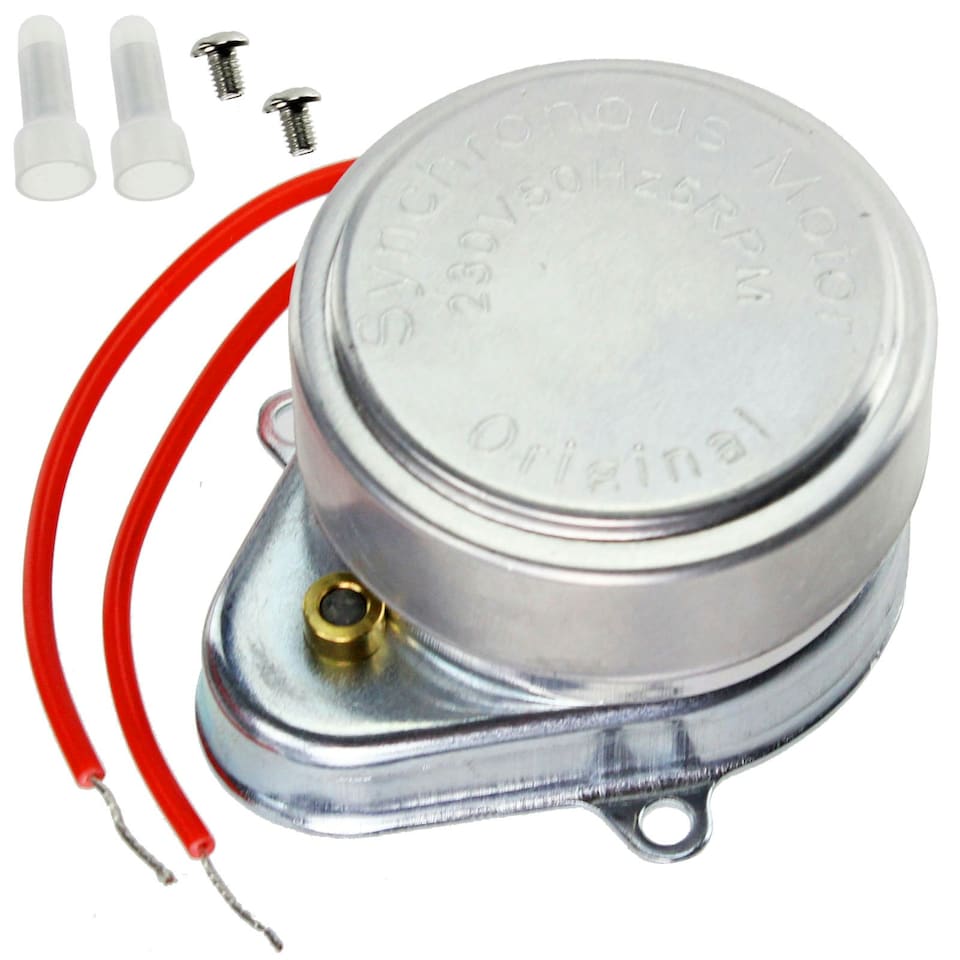 image 1 of SPARES2GO Universal Synchron Motor compatible with Drayton Motorised Zone Valve (6W 230V)