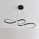 image 3 of ValueLights Infinity Matte Black Loop Bar LED Ceiling Light | Black