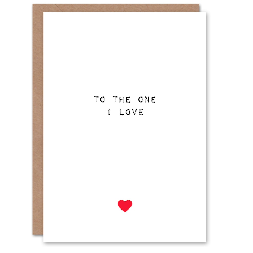 image 1 of One I Love Anniversary Valentines Him One I Love Her Card