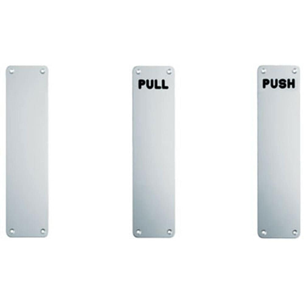 Loops Plain Door Finger Plate 300 x 75mm Satin Anodised Aluminium Push Plate