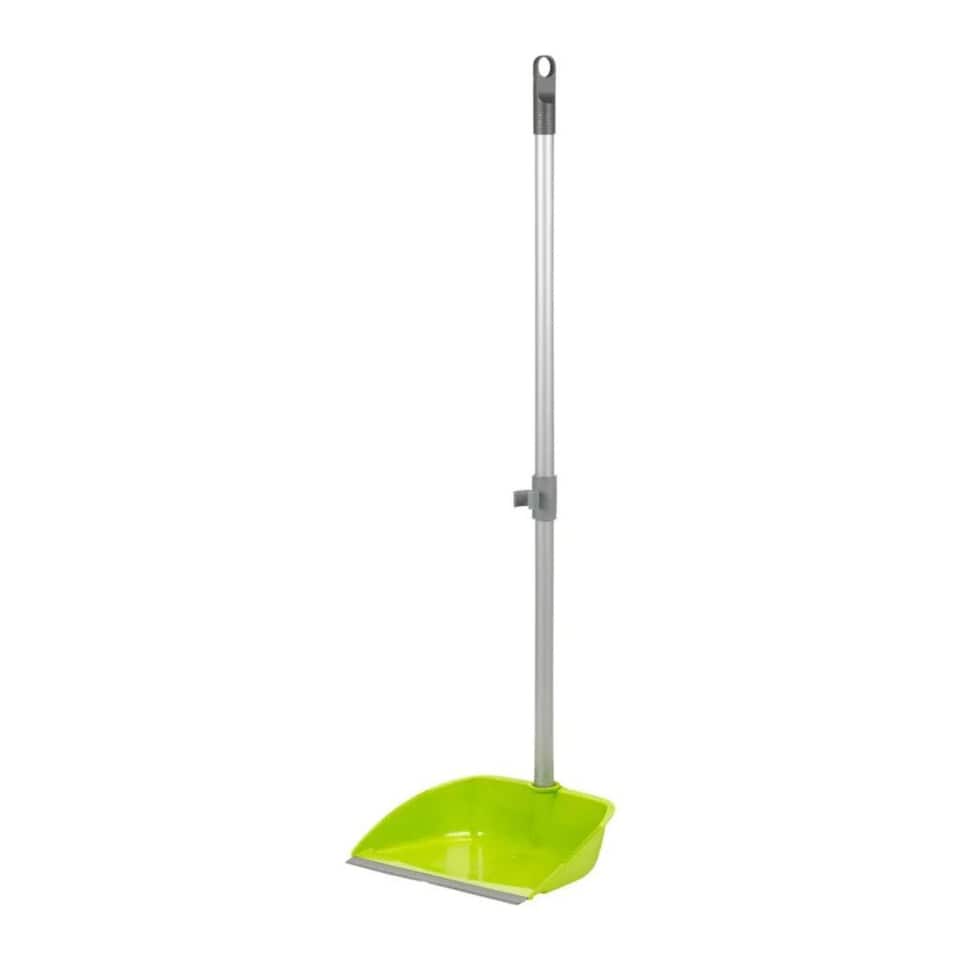 image 1 of Long Handled Dustpan & Soft Brush Set - 4 Colours | Green | 1