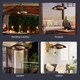 image 7 of Outsunny 2000W Electric Hanging Patio Heater Ceiling Mounted Halogen Heating Indoor Outdoor with Remote Control Aluminium
