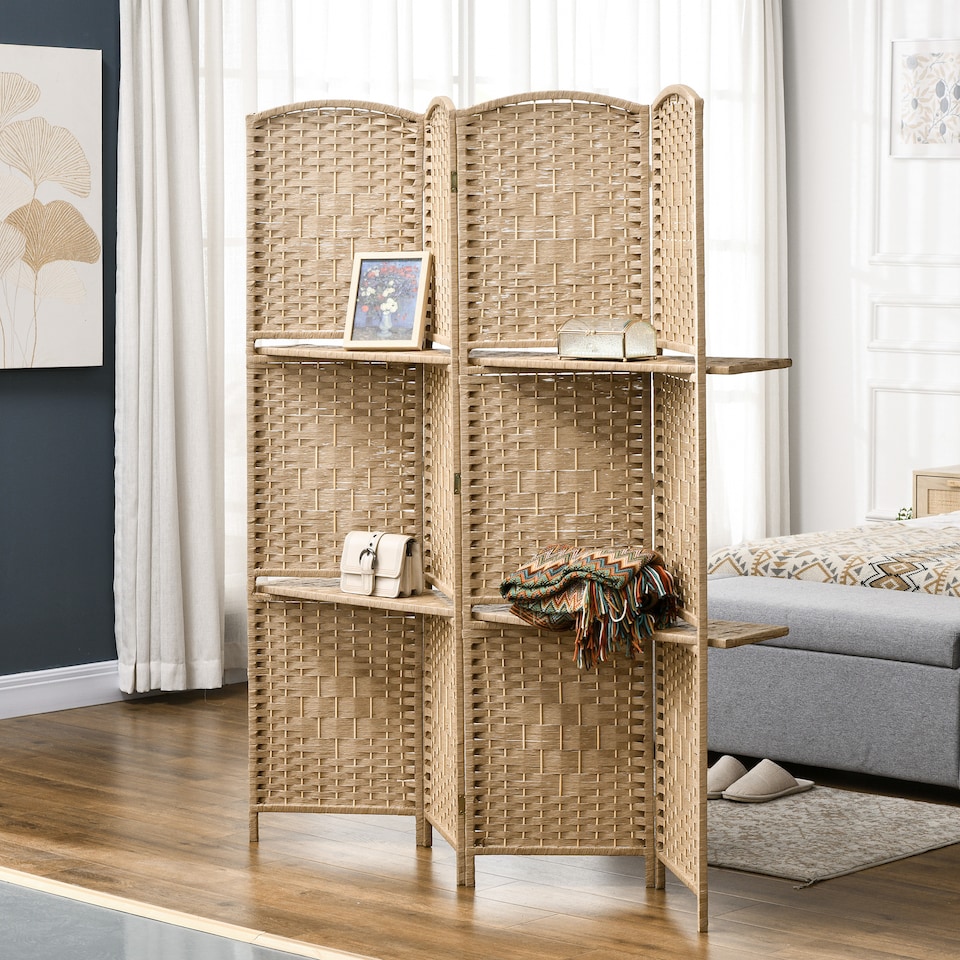 image 1 of HOMCOM Freestanding Privacy Screen, 160 x 170cm