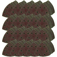 90mm Triangular Sanding Abrasive Discs Pads Hook Loop Backing 40 Grit 1000pk