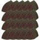 image 1 of 90mm Triangular Sanding Abrasive Discs Pads Hook Loop Backing 40 Grit 1000pk