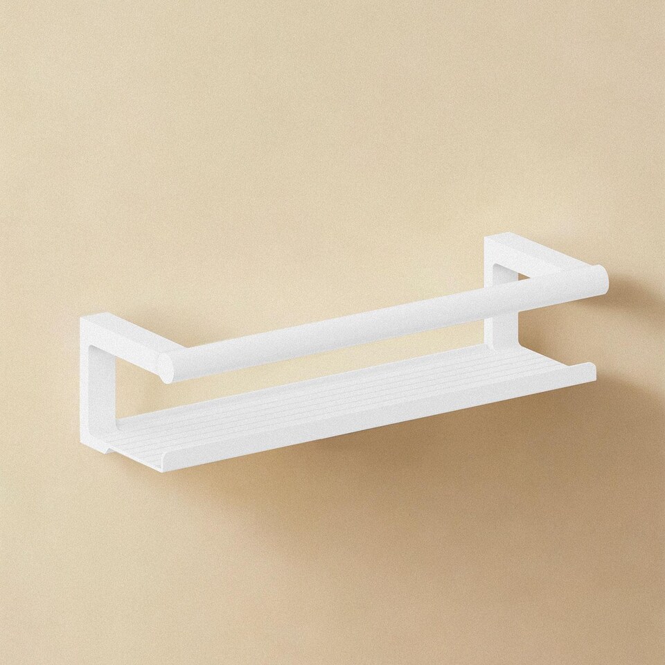 image 1 of COSMIC Bathroom Shelf, Bathroom Organizer, Matt White , Architect S+ Collection