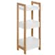 image 1 of HOMCOM 3-Tier Bathroom Rack Organizer Storage Shelf Rack Free Standing Bamboo