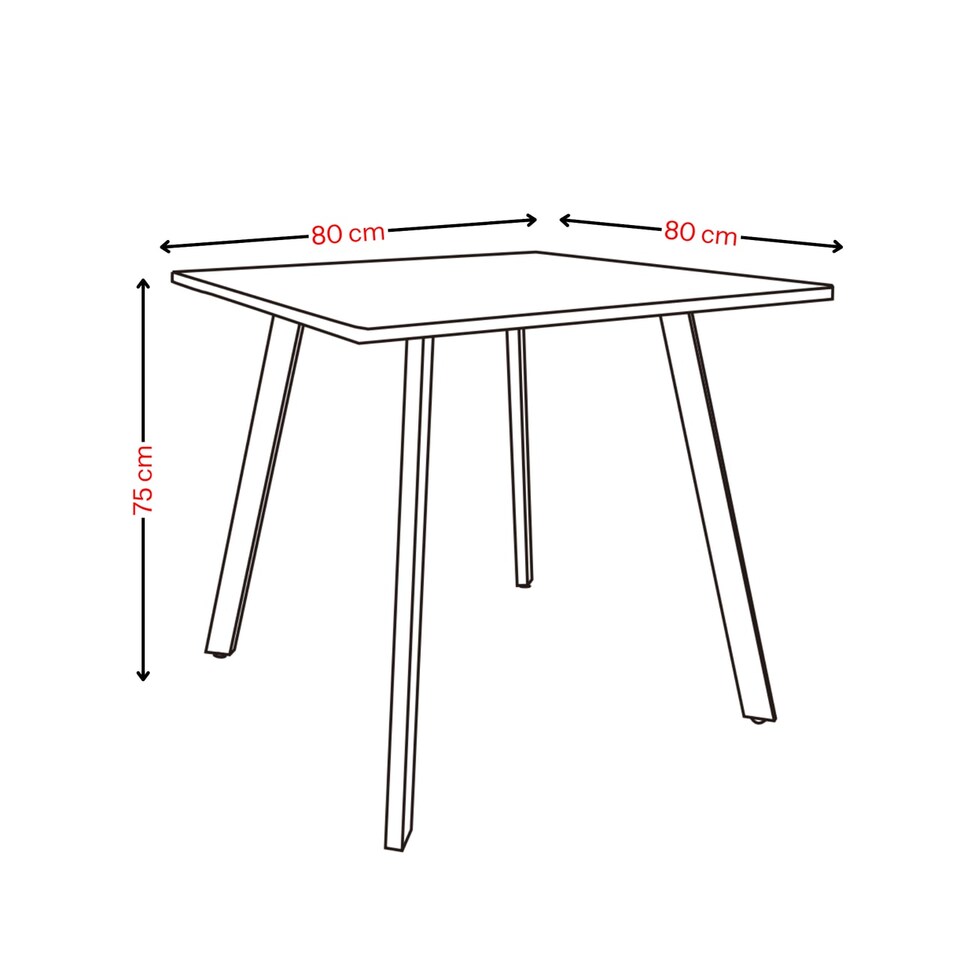 image 1 of 5-Piece Dining Set - 80cm Square Table and 4 Upholstered Velvet Chairs with Metal Legs | White | White Marble & Curly Yellow | 5