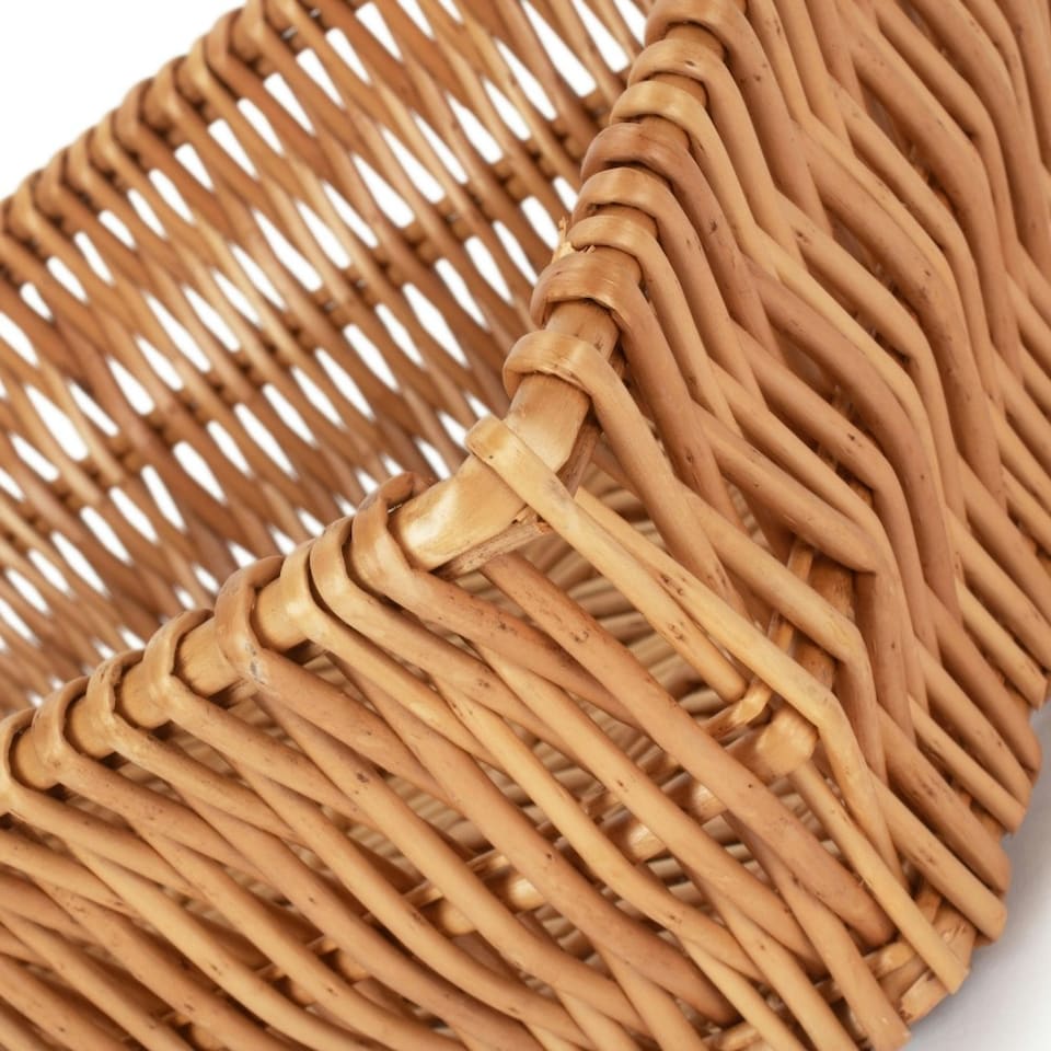 image 1 of Jumbo Wicker Packaging Wicker Tray Brown | Brown