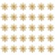 image 3 of Living and Home 30 Pcs Artificial Poinsettia Christmas Tree Flowers