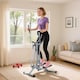 image 2 of HOMCOM Air Walker Glider Cross Trainer Fitness Machine for Home Gym, Black