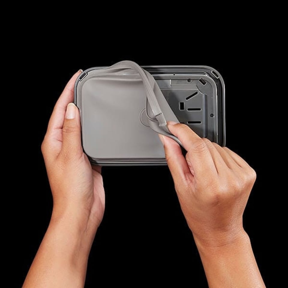 image 1 of OXO Good Grips Steel POP Container Rectangle Short 1.6L Storage Container