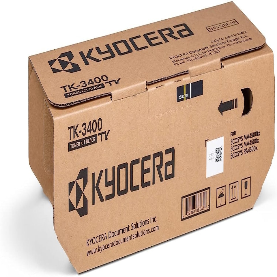 image 1 of KYOCERA TK-3400 Original Toner Cartridge Black Compatible with Ecosys PA4500x
