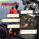 image 5 of AIYAPLAY 12V Aprilia Licensed Kids Motorbike with Training Wheels, Yellow